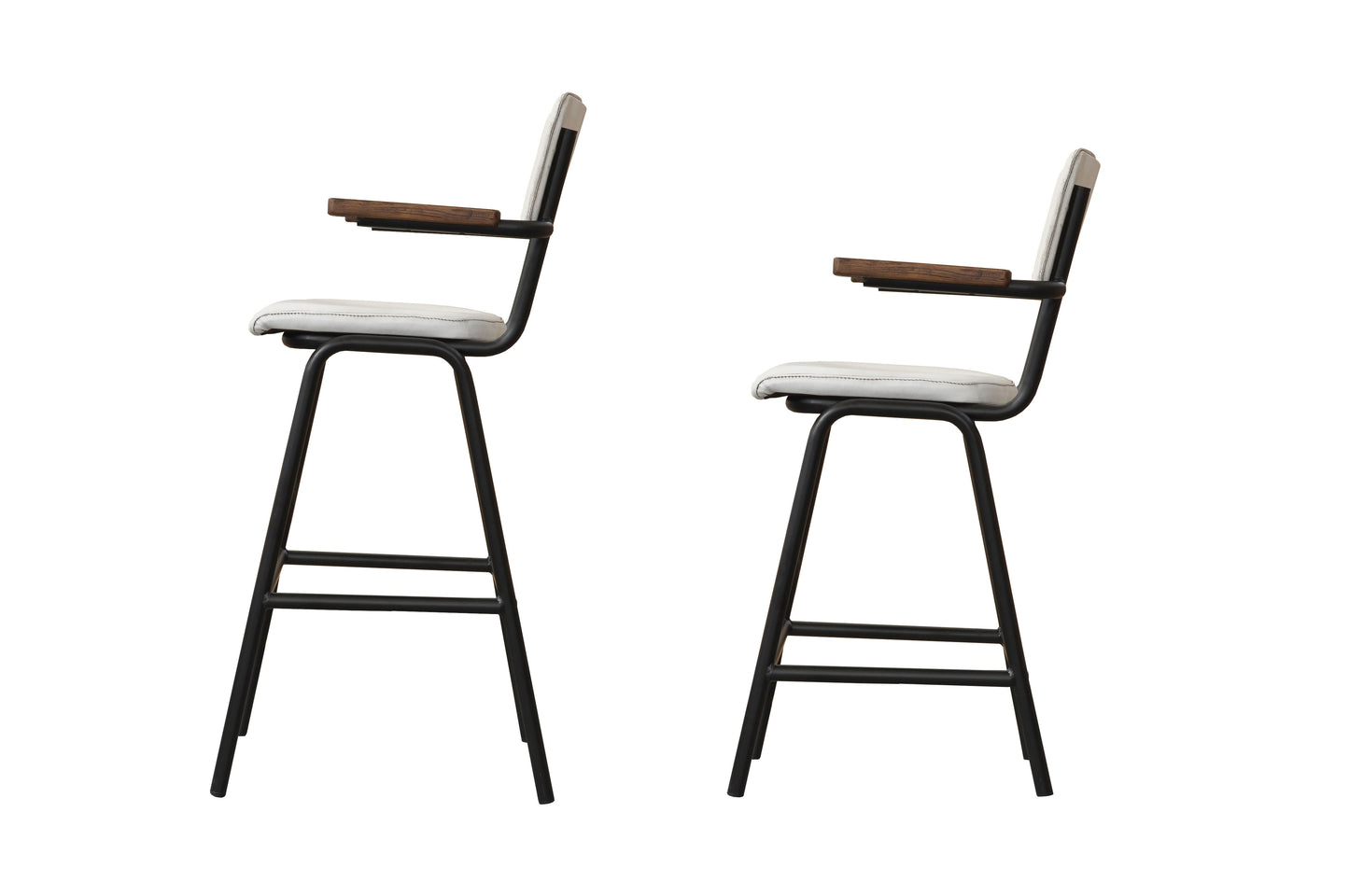 Schoolchair Barstool With Arms